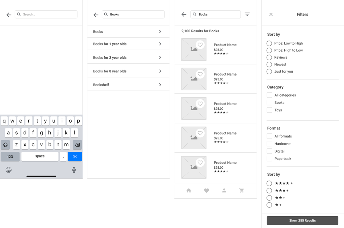 Wireframing concepts, UI/UX Designer, Wireframe