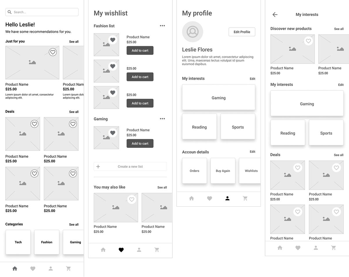 Wireframing concepts, UI/UX Designer, Wireframe