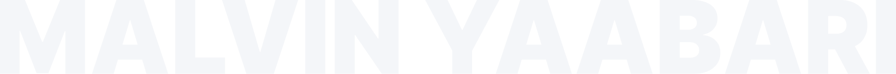 Text: MALVIN YAABARI in white