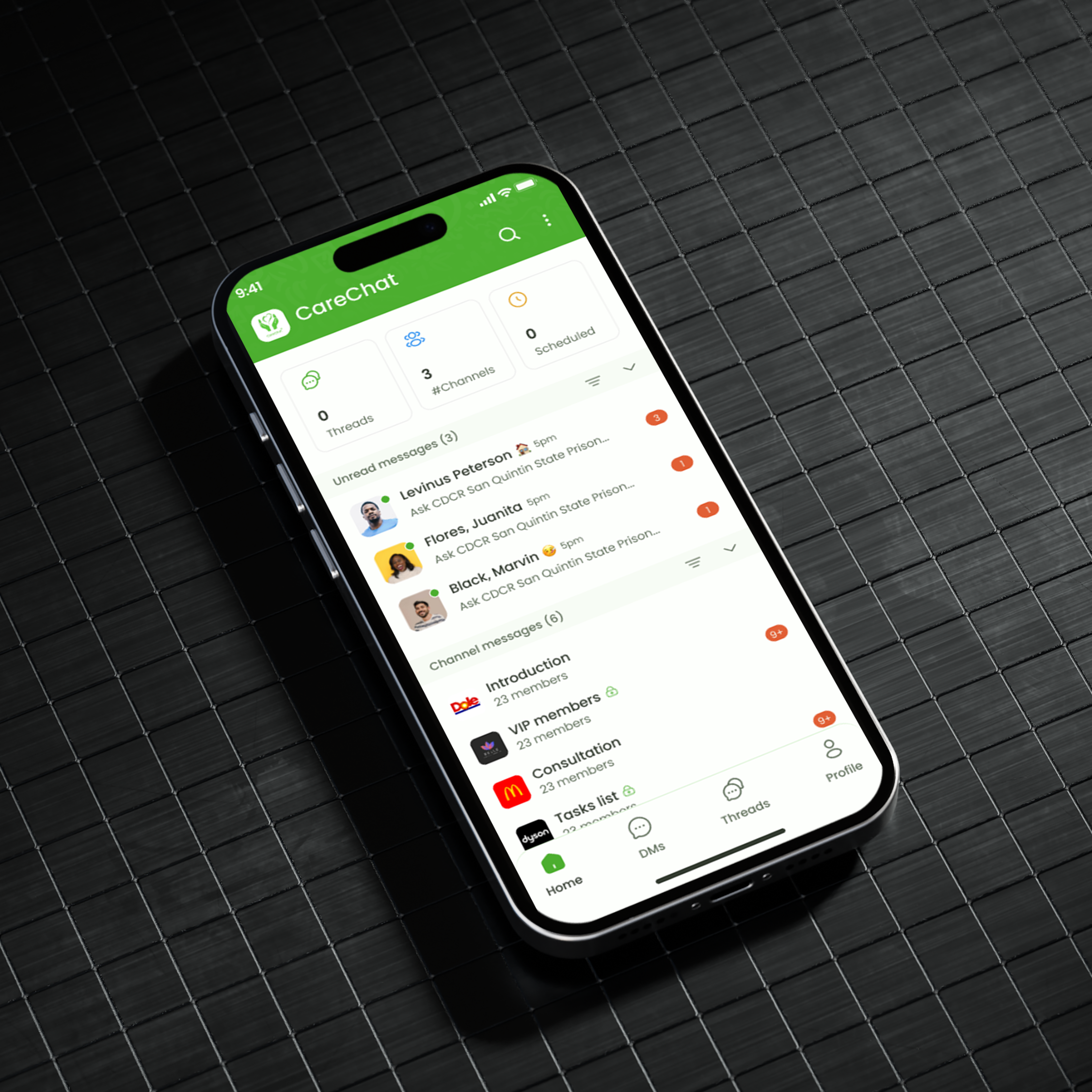CareChat Mobile Application Design