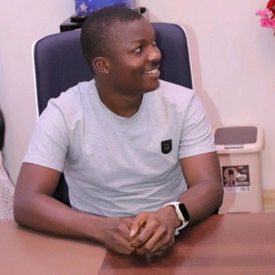 Person sitting at a desk.